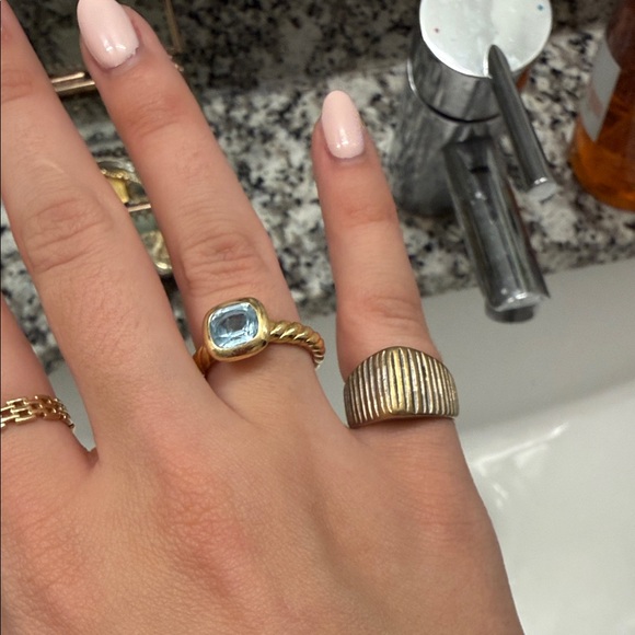 Pure Silver Textured Ring - Picture 2 of 4